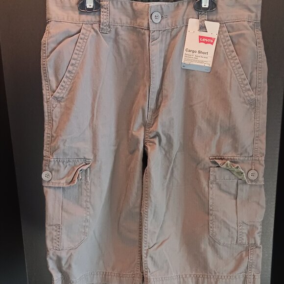 Levi Cargo Shorts, Dark Gray - Big Boys Size 20 Reg W30" - Picture 1 of 6
